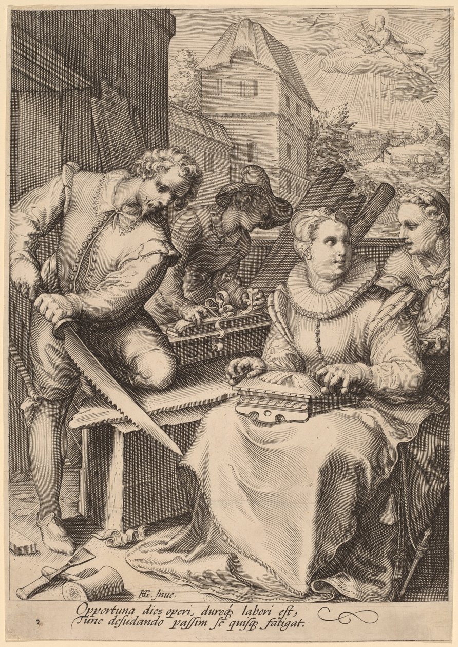 Mezzogiorno da Jan Pietersz Saenredam, after Hendrik Goltzius