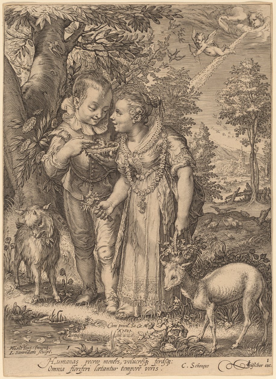 Primavera da Jan Pietersz Saenredam after Hendrik Goltzius