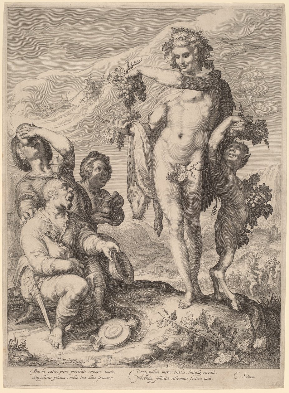 Il culto di Bacco da Jan Pietersz Saenredam, after Hendrik Goltzius