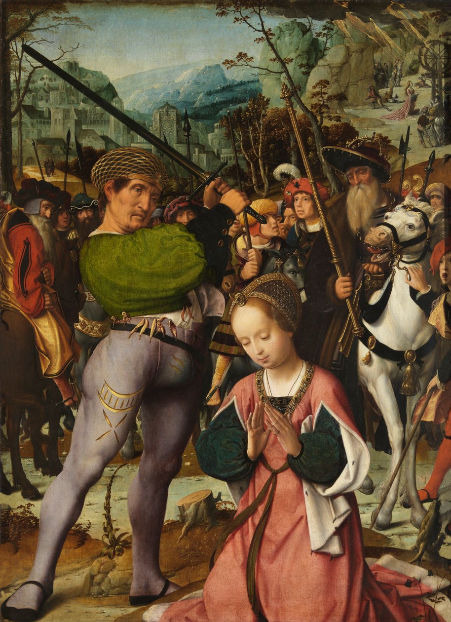 La decapitazione di Santa Caterina da Jan Provoost
