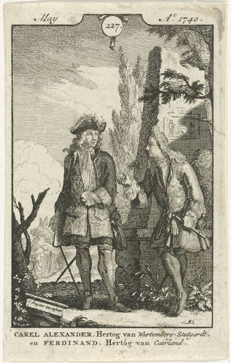 Conversazione tra Ferdinand Kettler e Karel Alexander da Jan Ruyter