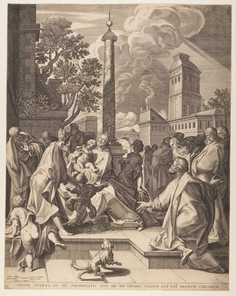 Cristo e i bambini da Jan Sadeler I