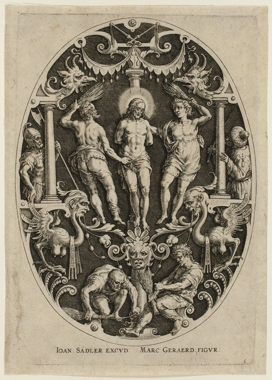 Flagellazione, dalla Passione di Cristo da Jan Sadeler I