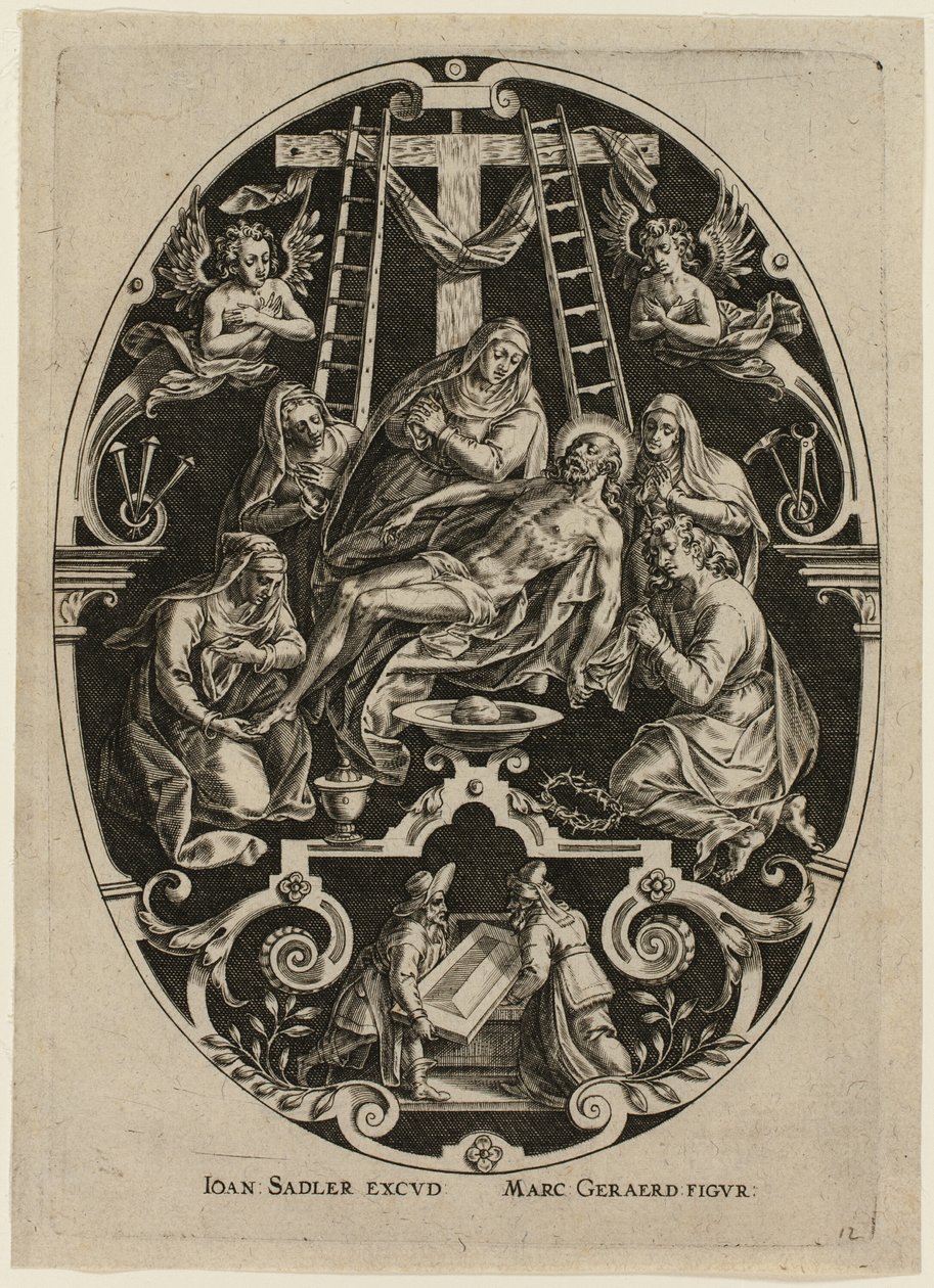 Lamento, dalla Passione di Cristo da Jan Sadeler I