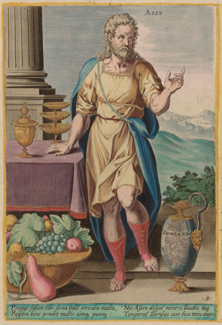 Aser da Jan Sadeler I after Crispen van den Broecke