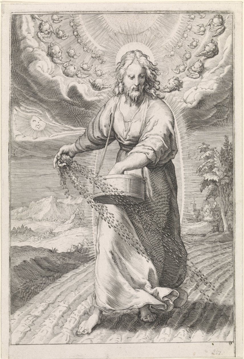 Cristo come seminatore da Jan Saenredam (attributed to)