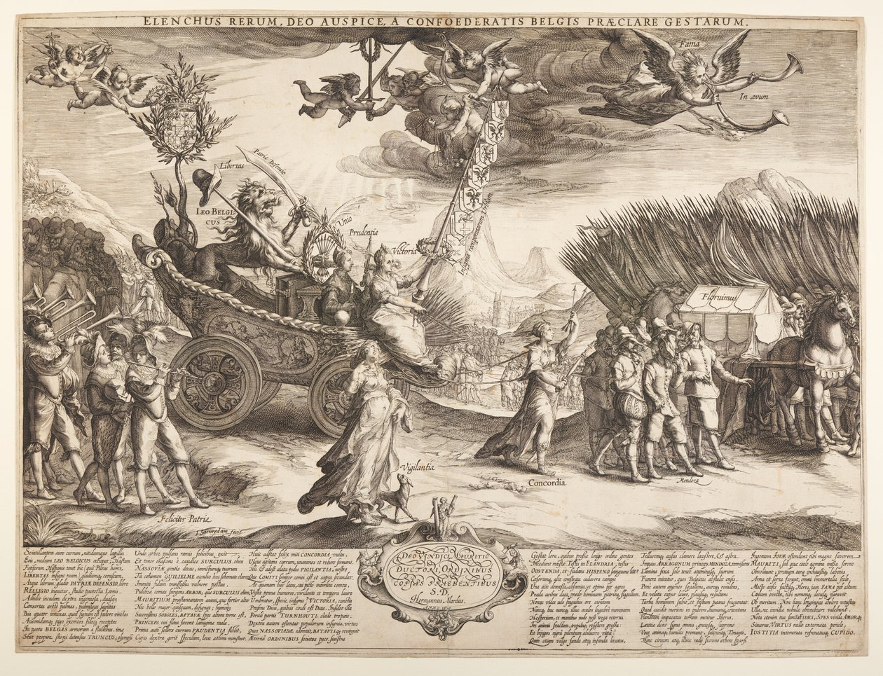Allegoria del trionfo dei Paesi Bassi sulla Spagna da Jan Saenredam