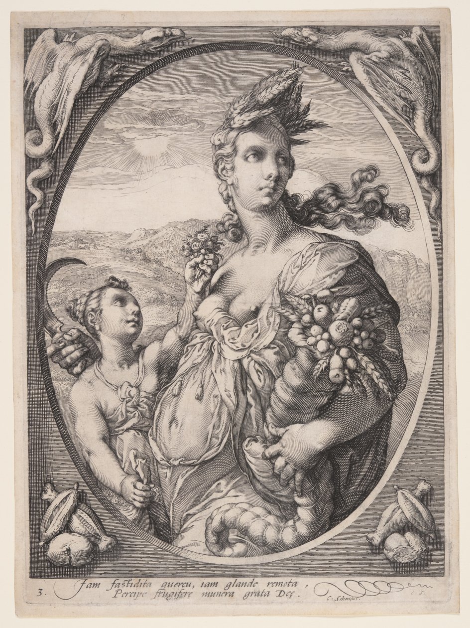 Cerere, da Tre dei o dee pagani da Jan Saenredam