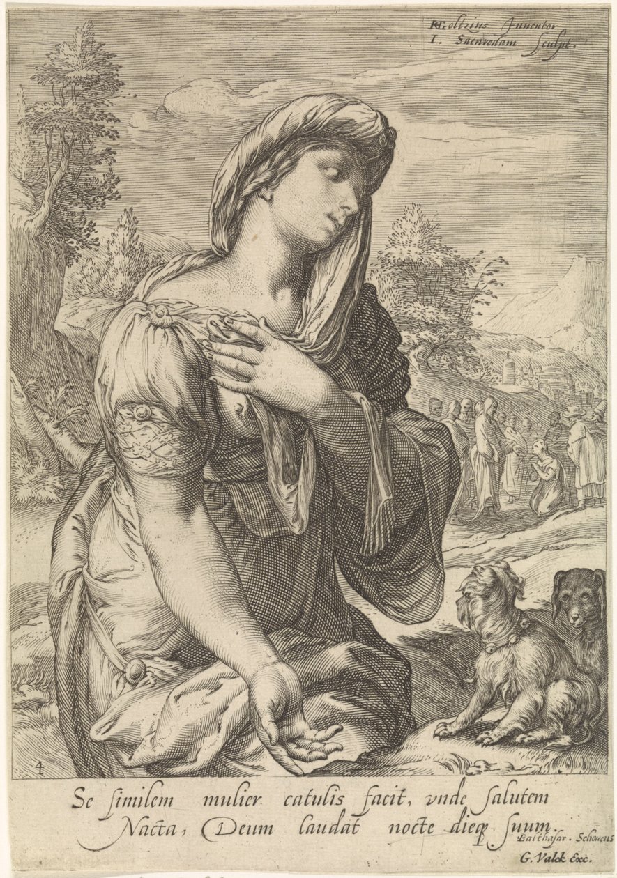 La donna cananea da Jan Saenredam
