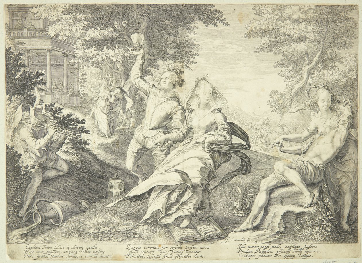 Le vergini stolte festeggiano da Jan Saenredam