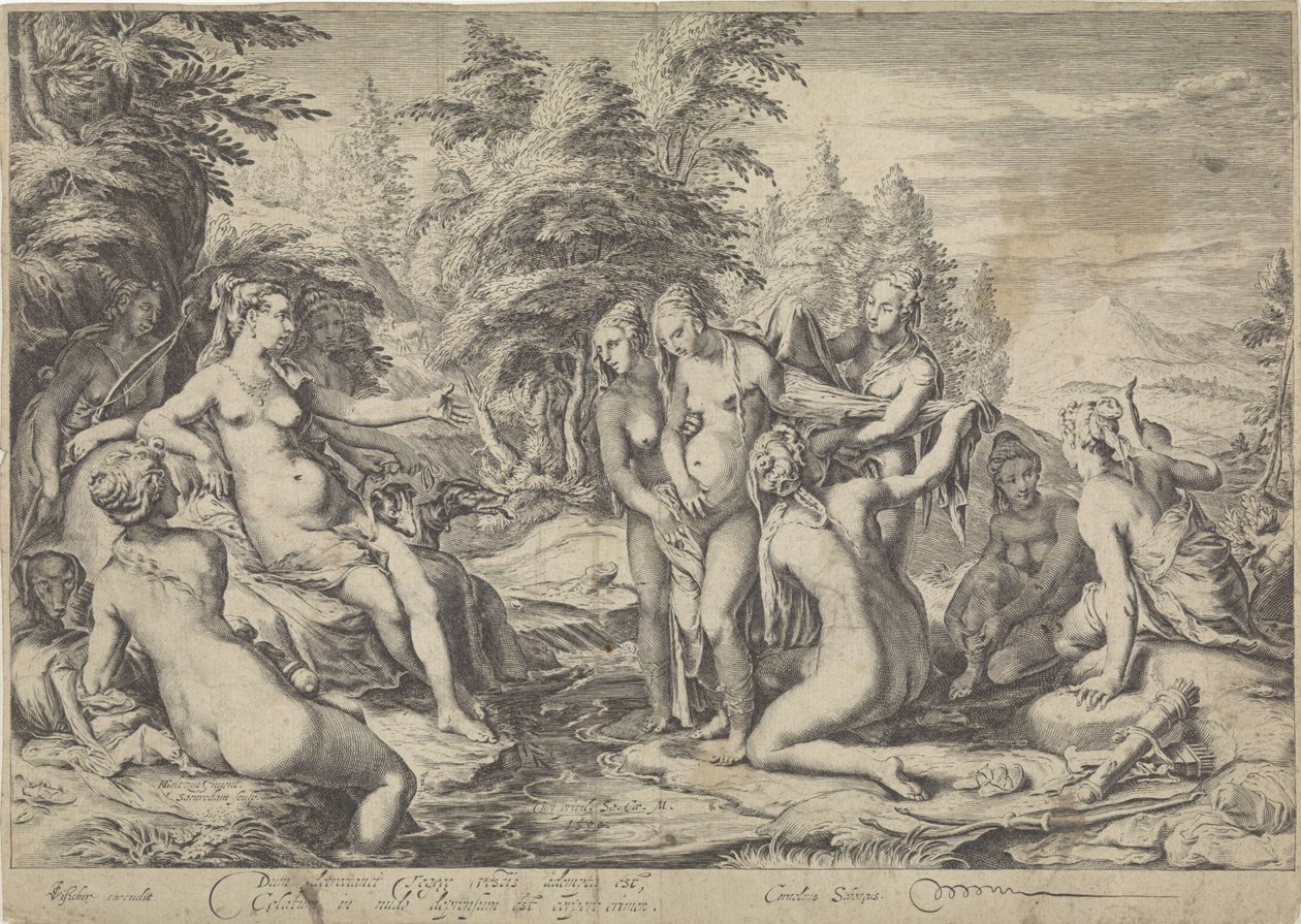 Diana scopre la gravidanza di Callisto da Jan Saenredam
