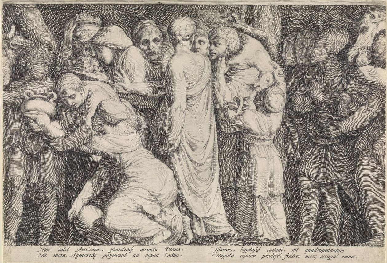 Fregio con la punizione di Niobe (tavola 7) da Jan Saenredam