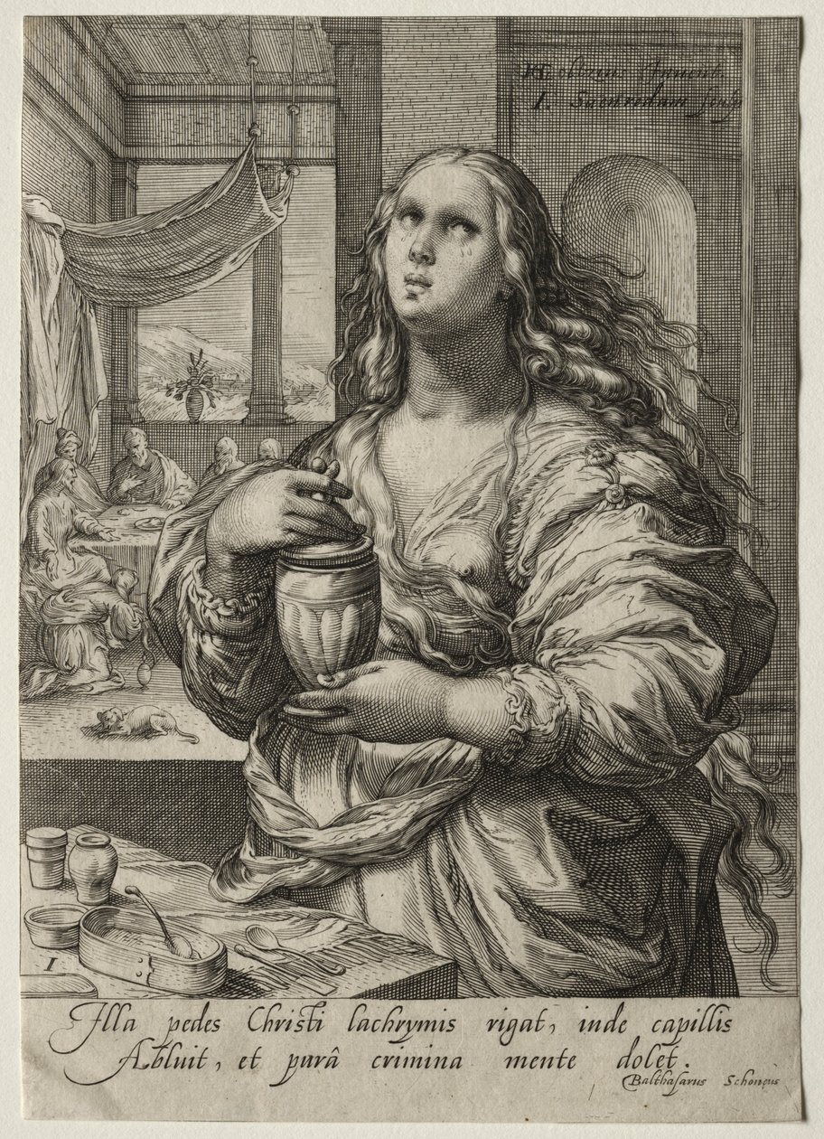 Eroine del Nuovo Testamento: Maria Maddalena da Jan Saenredam