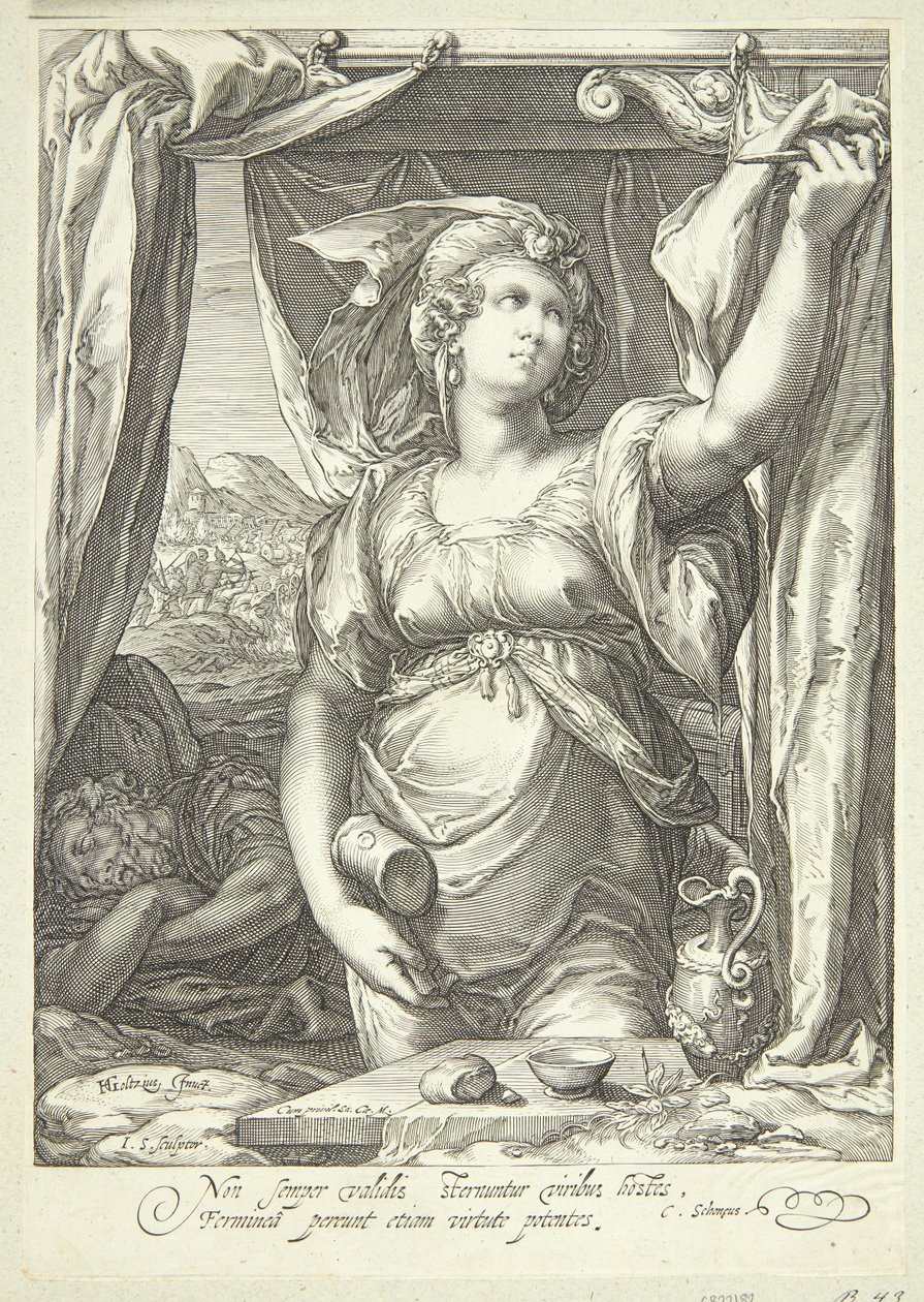Jael e Sisera da Jan Saenredam
