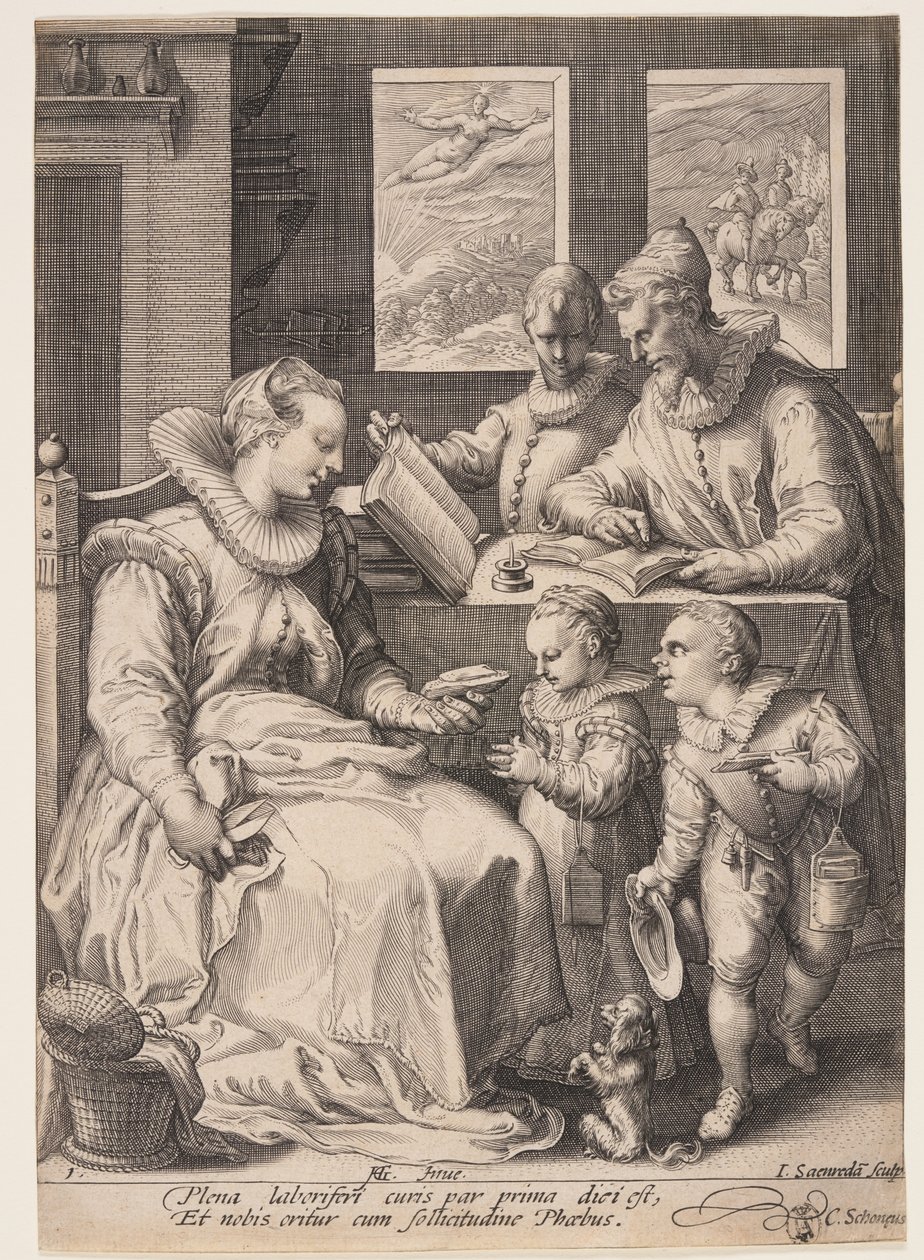 Mattina, da I quattro momenti della giornata da Jan Saenredam