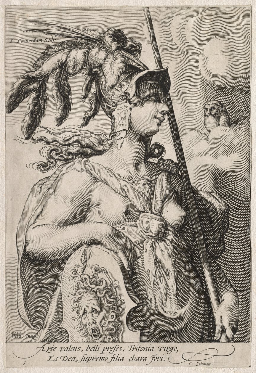 Pallade Atena da Jan Saenredam