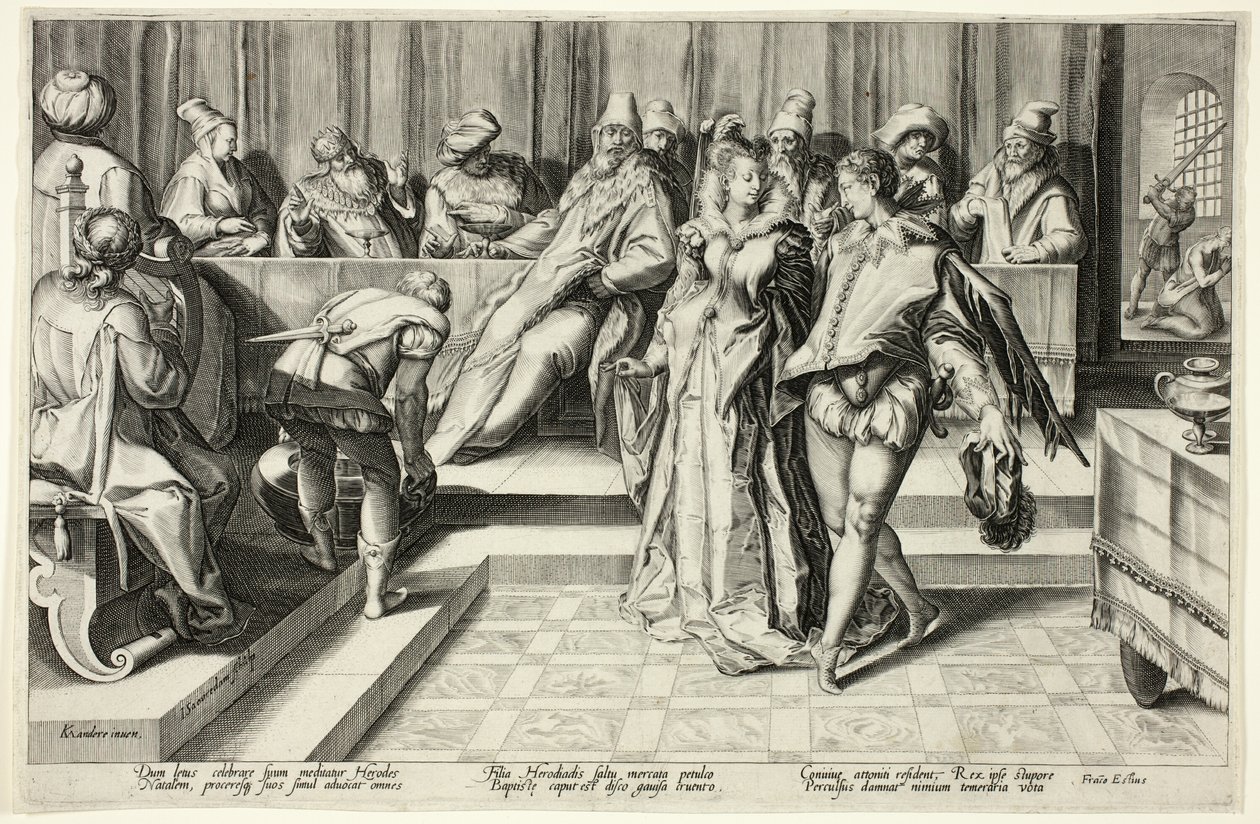 Salomè danza davanti a Erode da Jan Saenredam