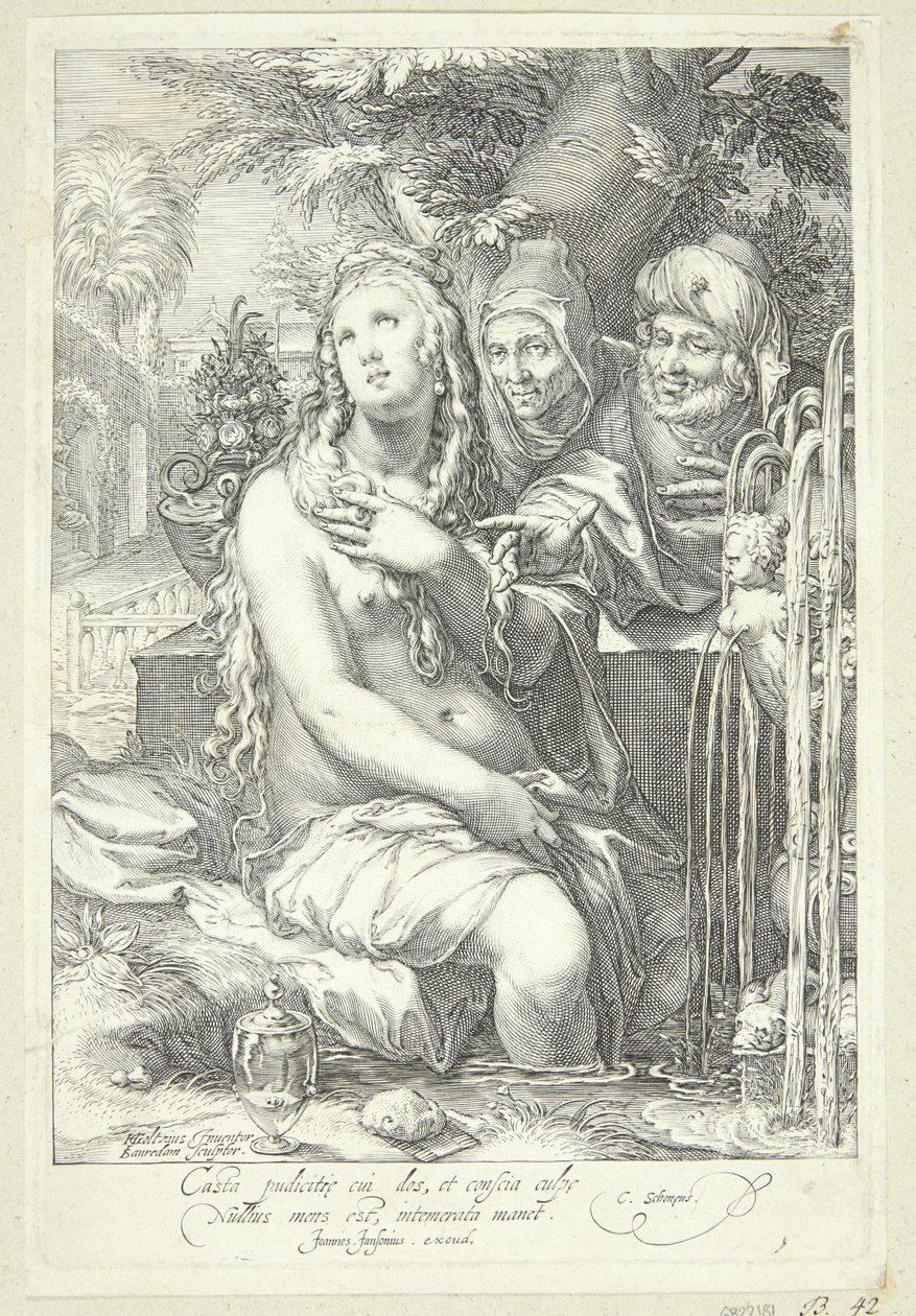 Susanna e i vecchioni da Jan Saenredam