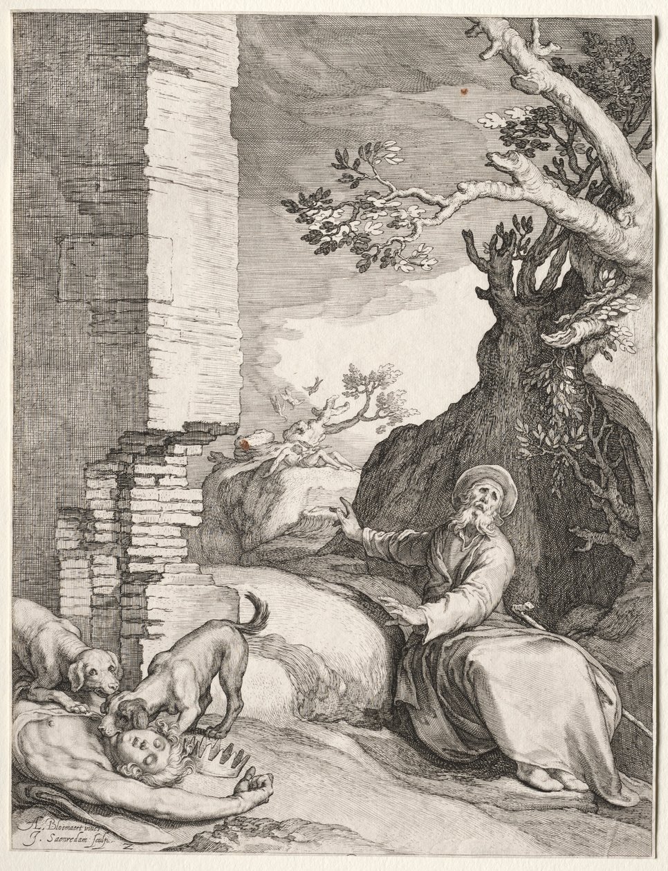 La predizione di Ahijah, 1604 da Jan Saenredam