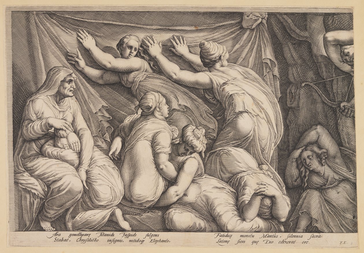 La punizione di Niobe (Platea 1) da Jan Saenredam