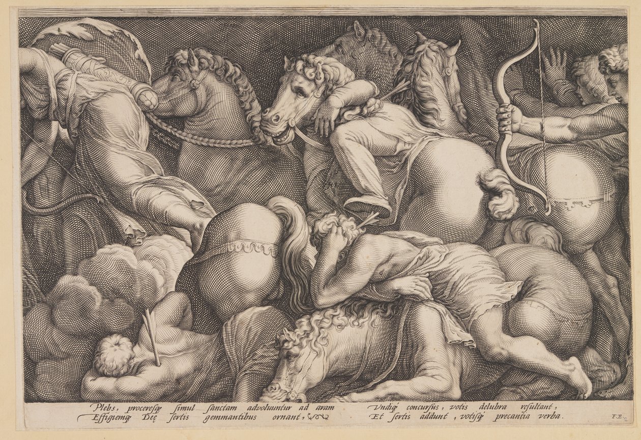 La punizione di Niobe (Piastra 2) da Jan Saenredam