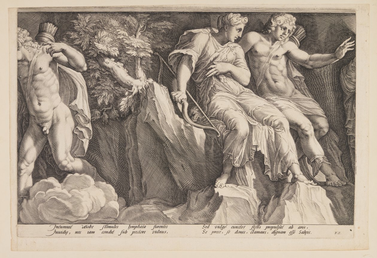 La punizione di Niobe (Plate 3) da Jan Saenredam