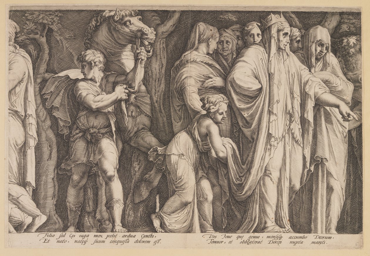 La punizione di Niobe (Piastra 6) da Jan Saenredam