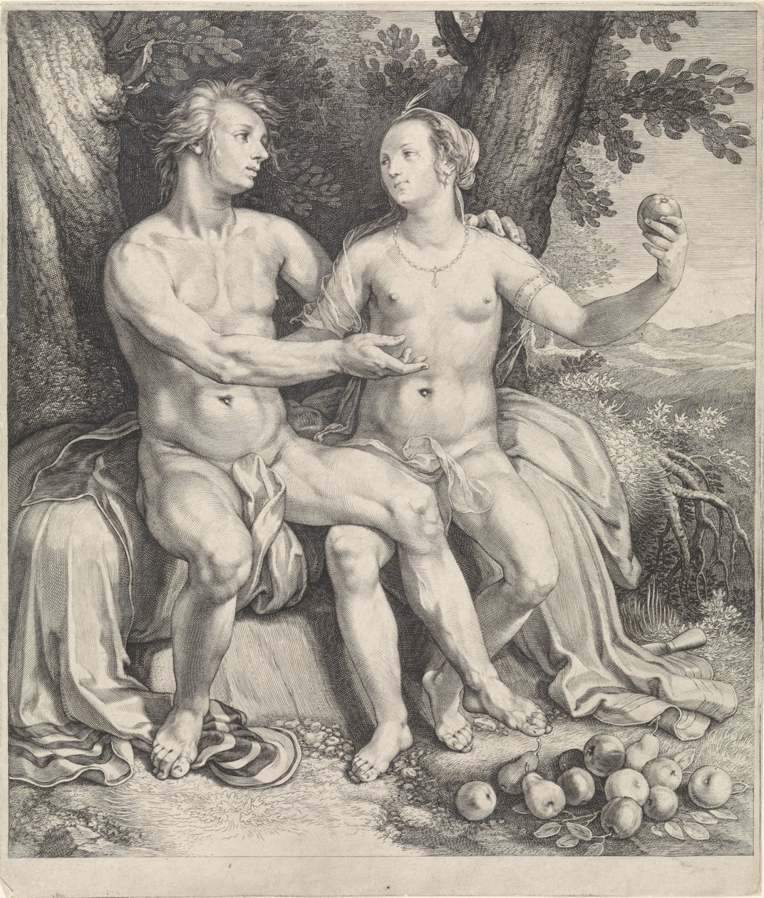 Vertumno e Pomona da Jan Saenredam