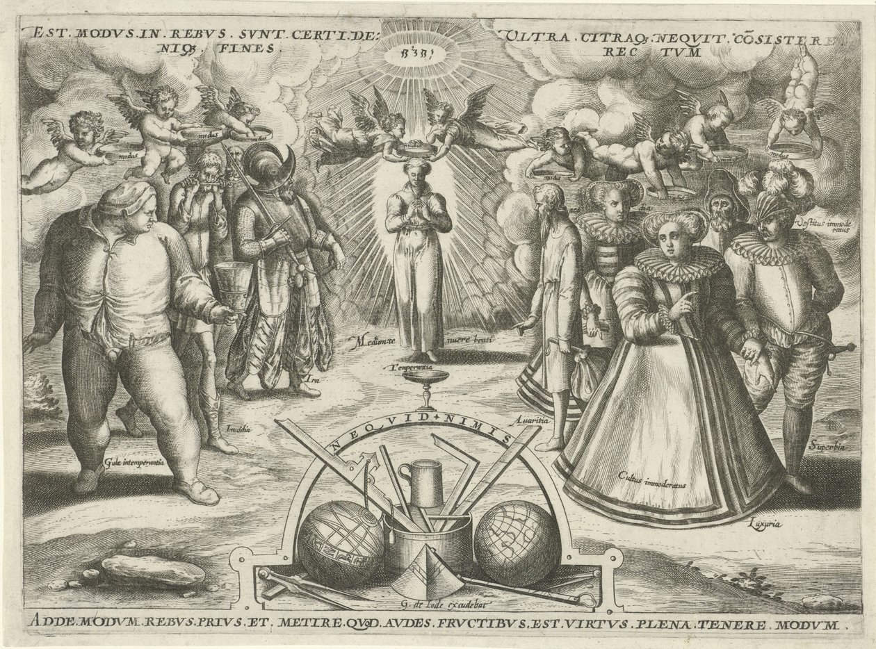 Temperanza con peccati personificati da Jan Snellinck (I) (attributed to)