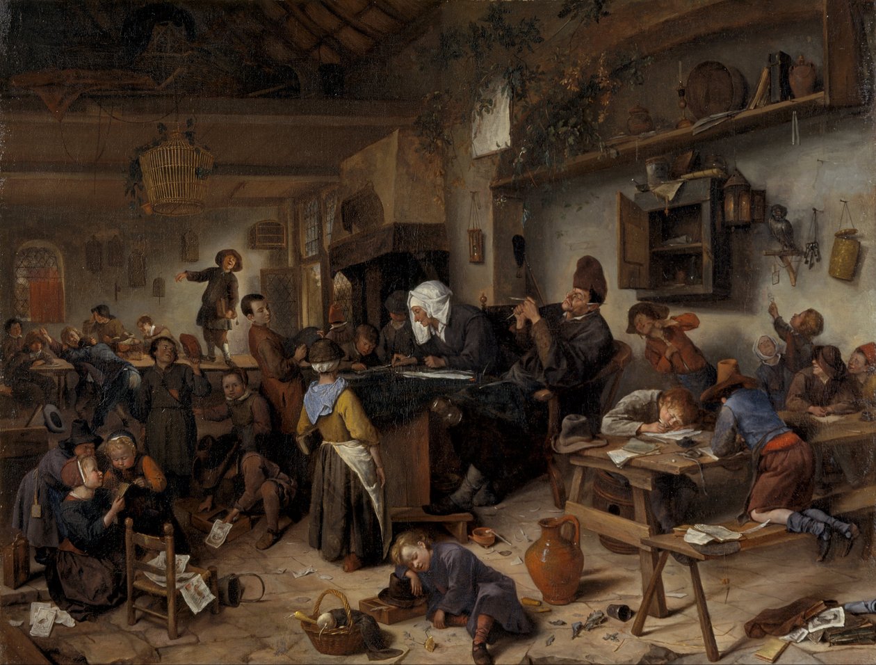 Una scuola per ragazzi e ragazze da Jan Steen