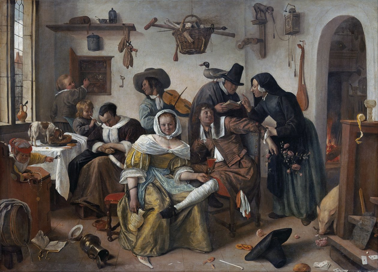 Attenzione al lusso ("In Weelde Siet Toe") da Jan Steen