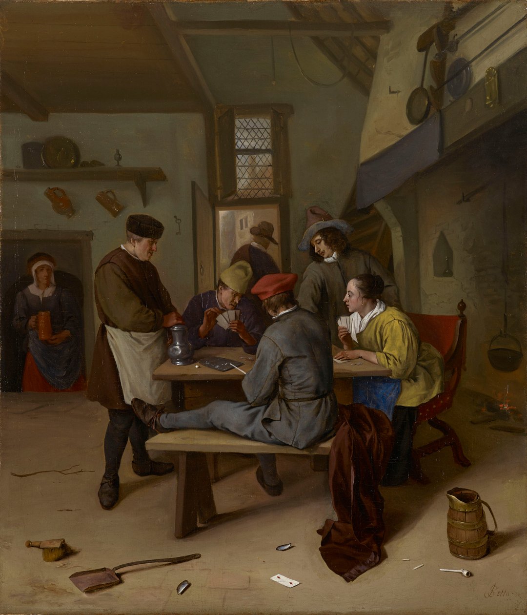 Giocatori di carte in una taverna da Jan Steen