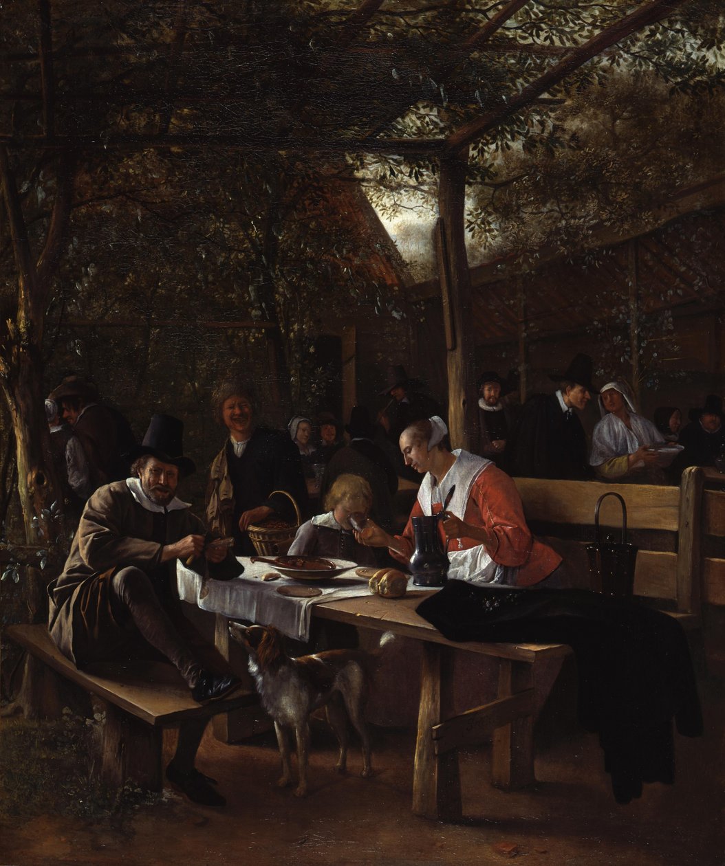 Il giardino della locanda da Jan Steen
