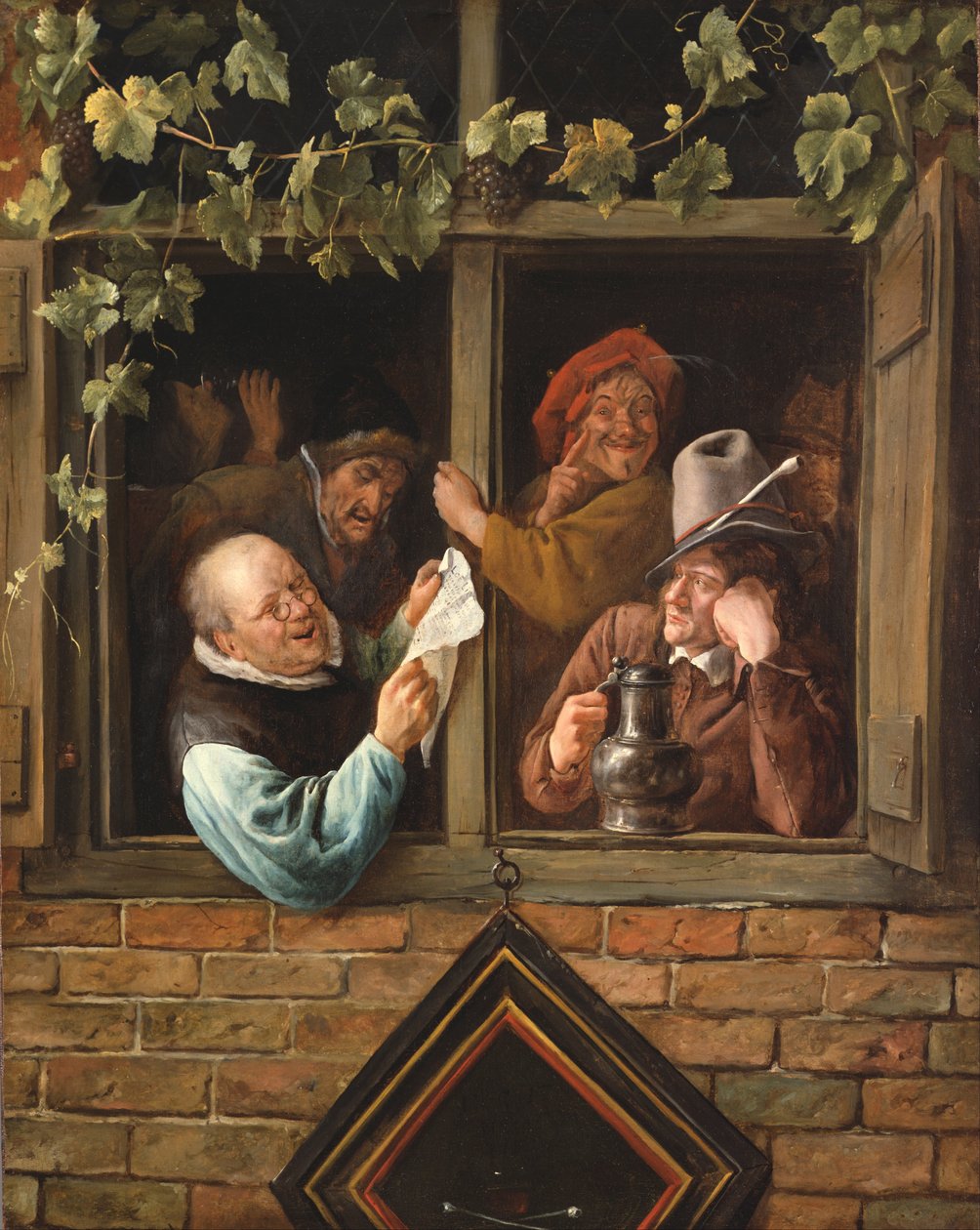 Retorici alla finestra da Jan Steen
