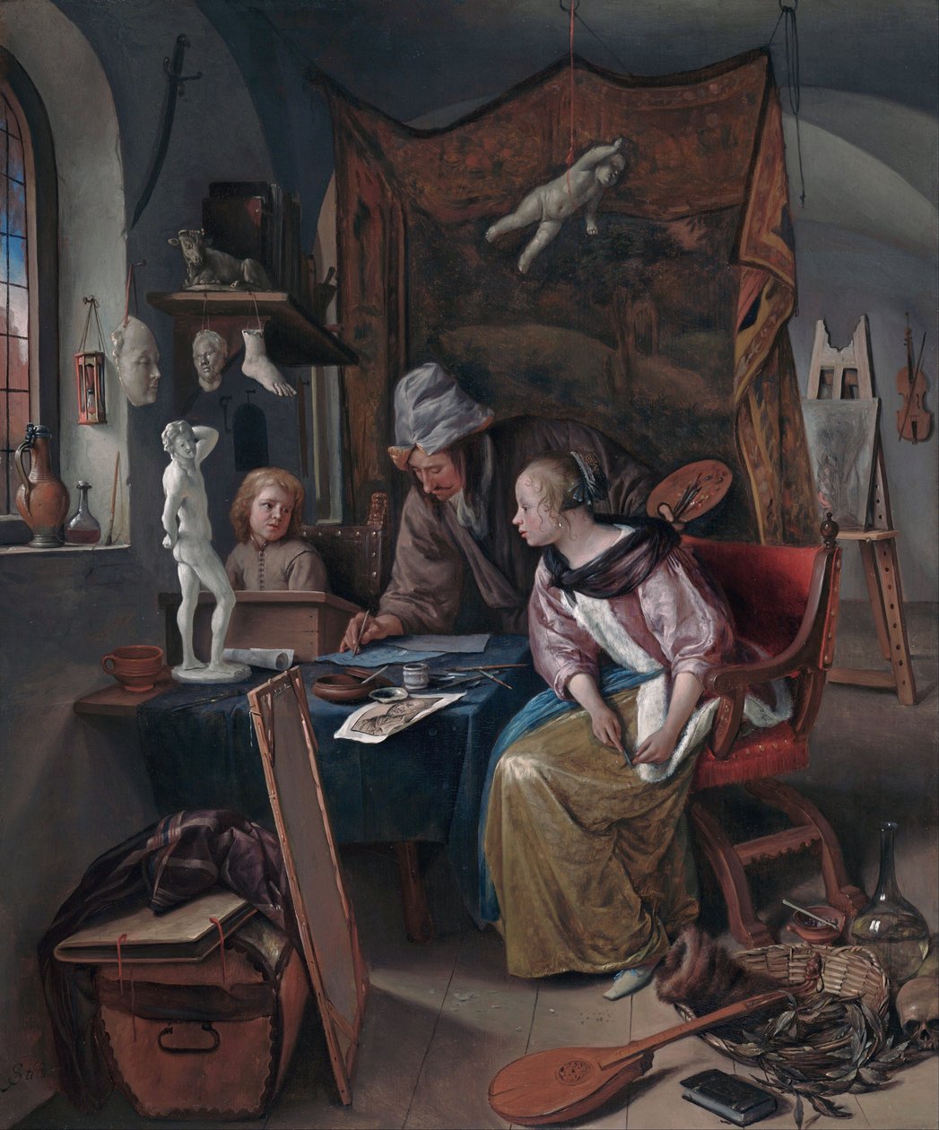 La lezione di disegno da Jan Steen