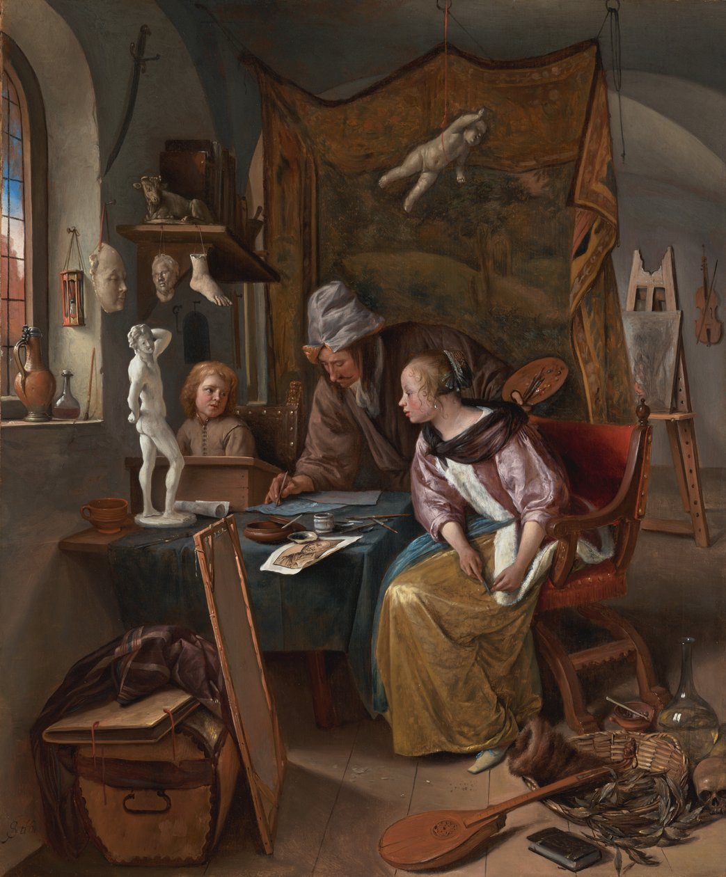La lezione di disegno da Jan Steen