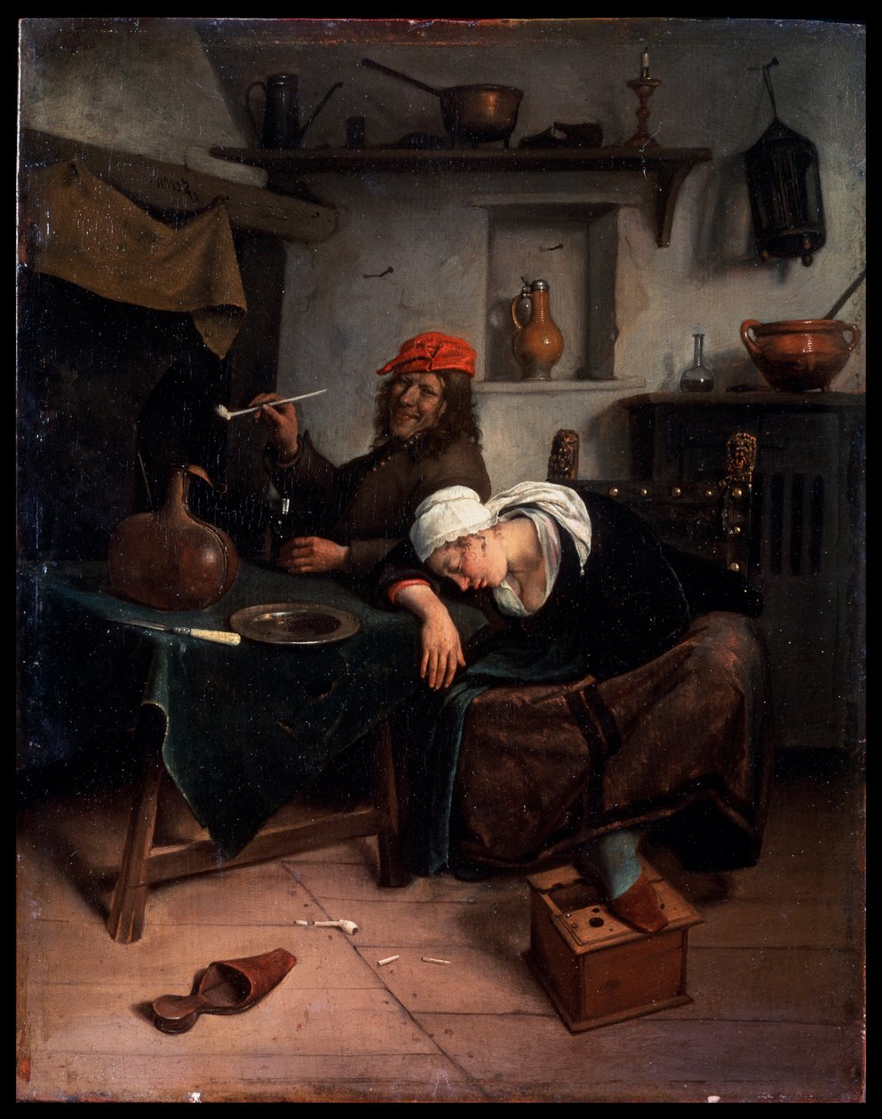 Gli Oziosi, c. 1660 da Jan Steen