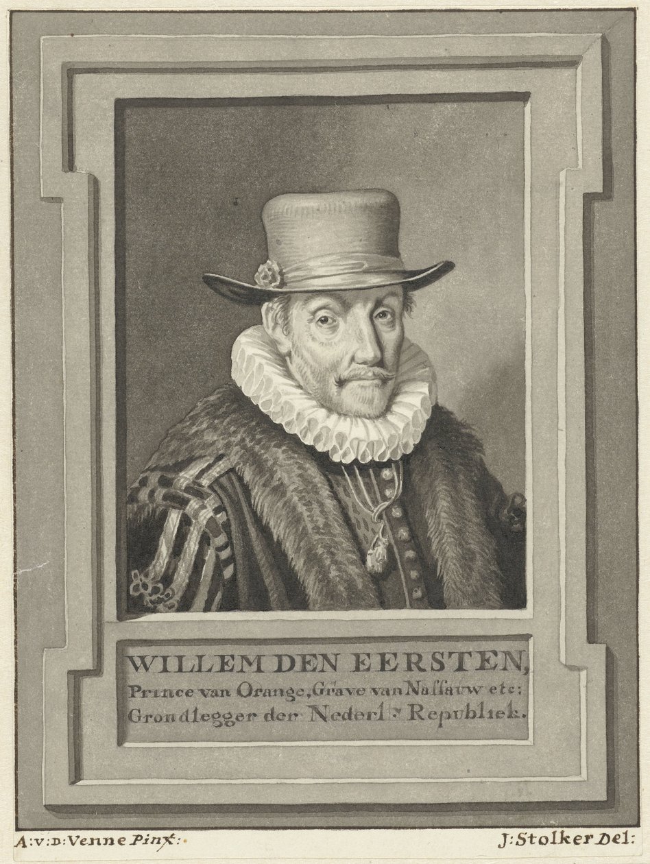 Ritratto di Guglielmo I, principe di Orange-Nassau da Jan Stolker