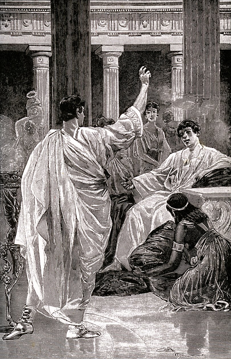 Vinicius di fronte a Petrone, 1900-20 circa (illustrazione) da Jan Styka