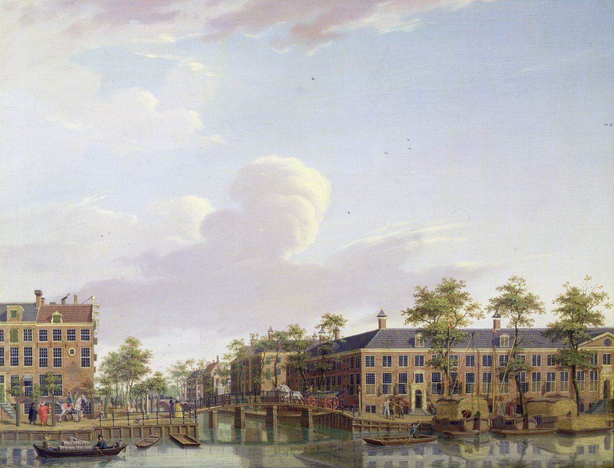 Le case di carità sul fiume Amstel, Amsterdam da Jan Ten Compe