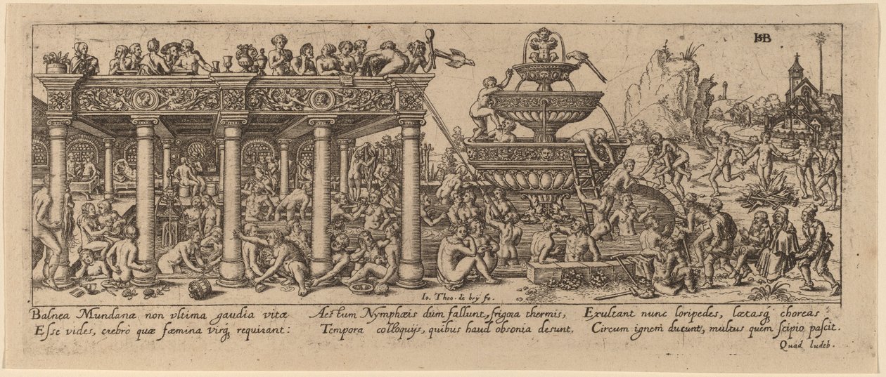 Fontana della giovinezza da Jan Theodor de Bry after Barthel Beham