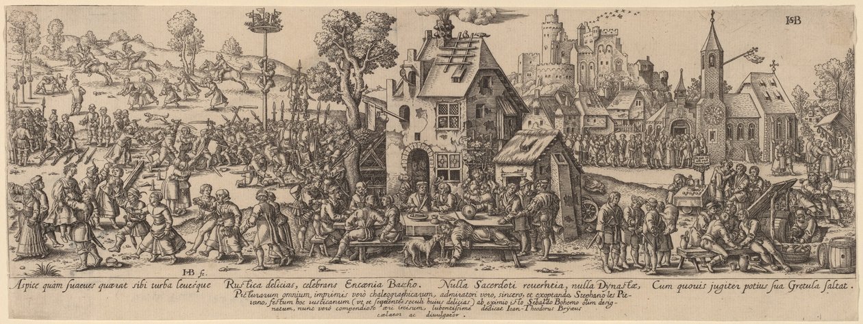 Fiera di campagna da Jan Theodor de Bry after Sebald Beham