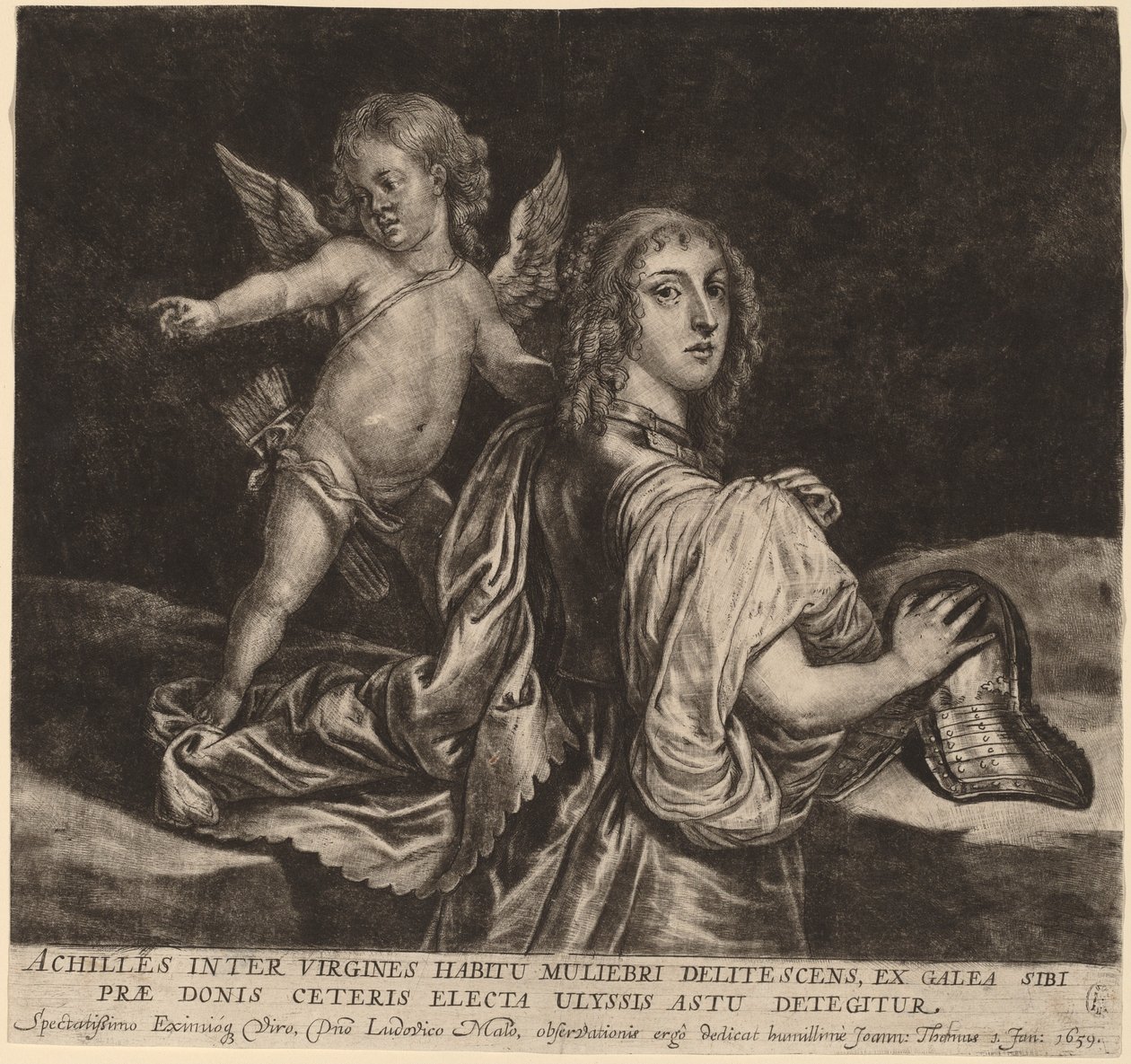 Achille come Pirra con Cupido da Jan Thomas