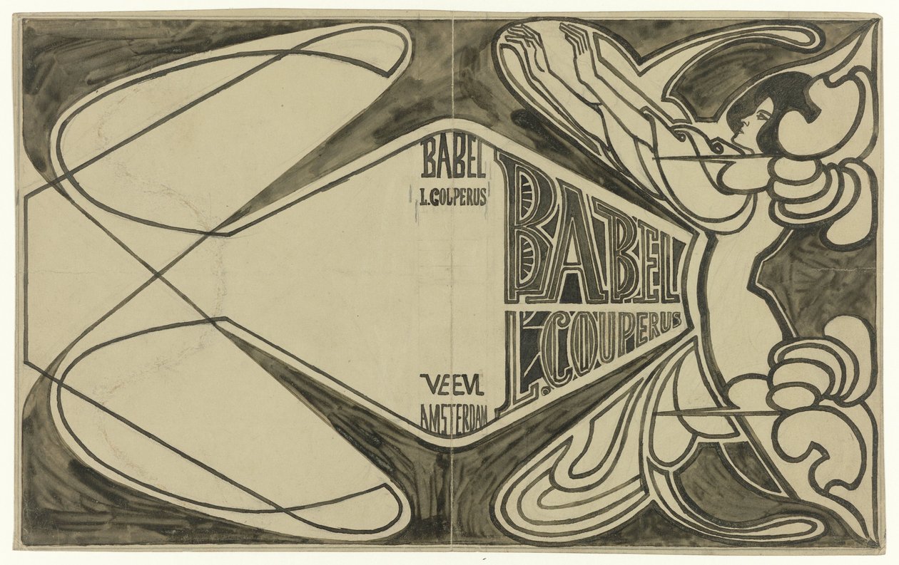 Progetto di copertina per: Louis Couperus, Babel, 1901 da Jan Toorop