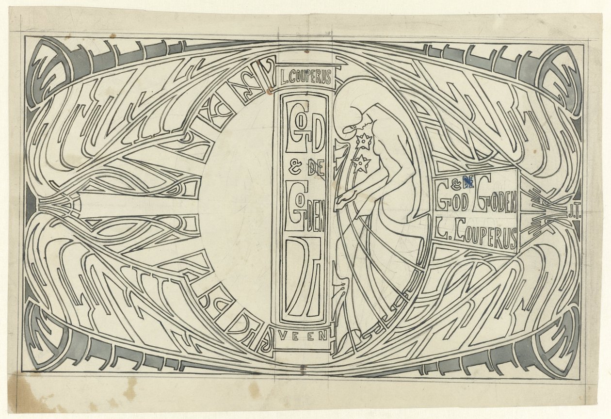 Progetto di copertina per: Louis Couperus, Dio e Dei, 1903 da Jan Toorop