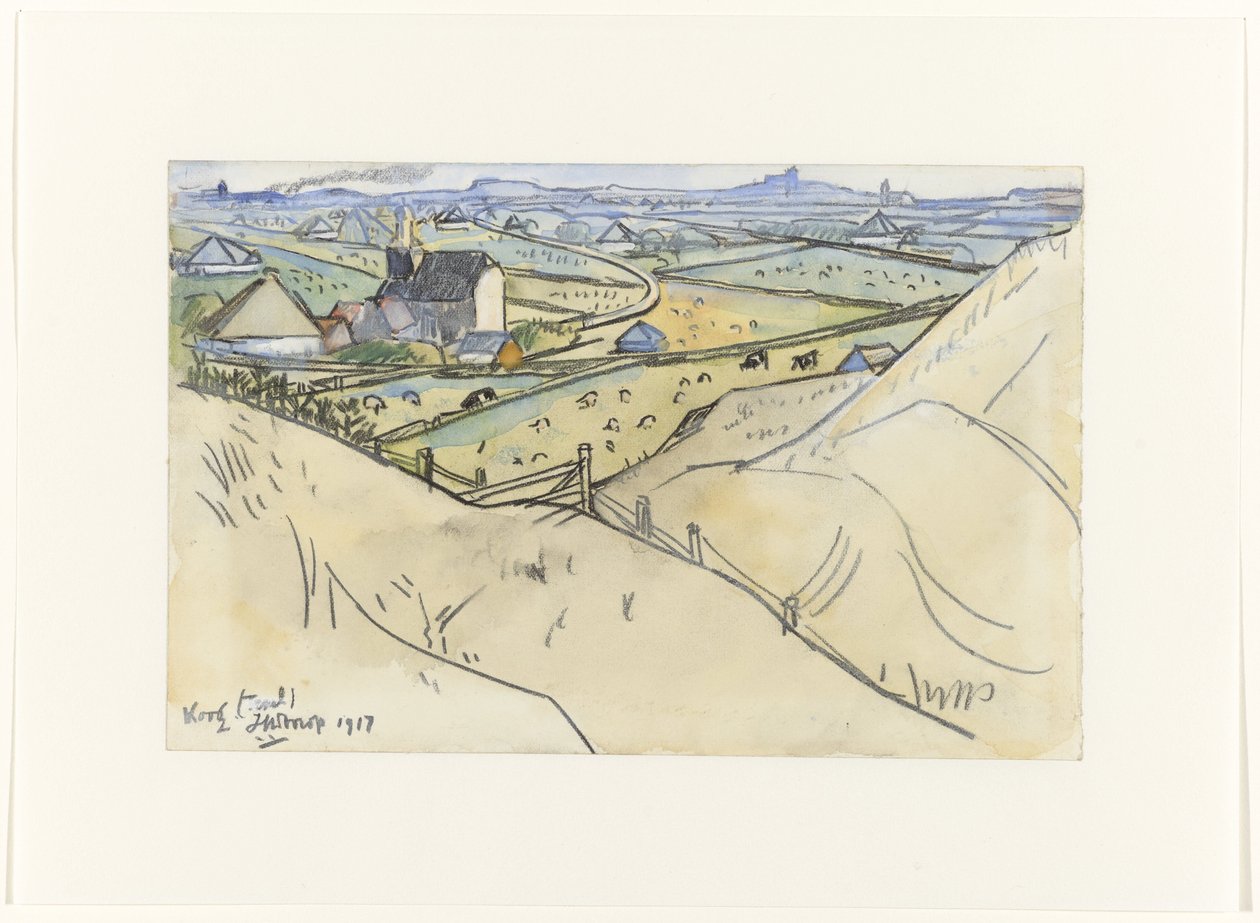 Vista dalle dune su Koog a Texel da Jan Toorop