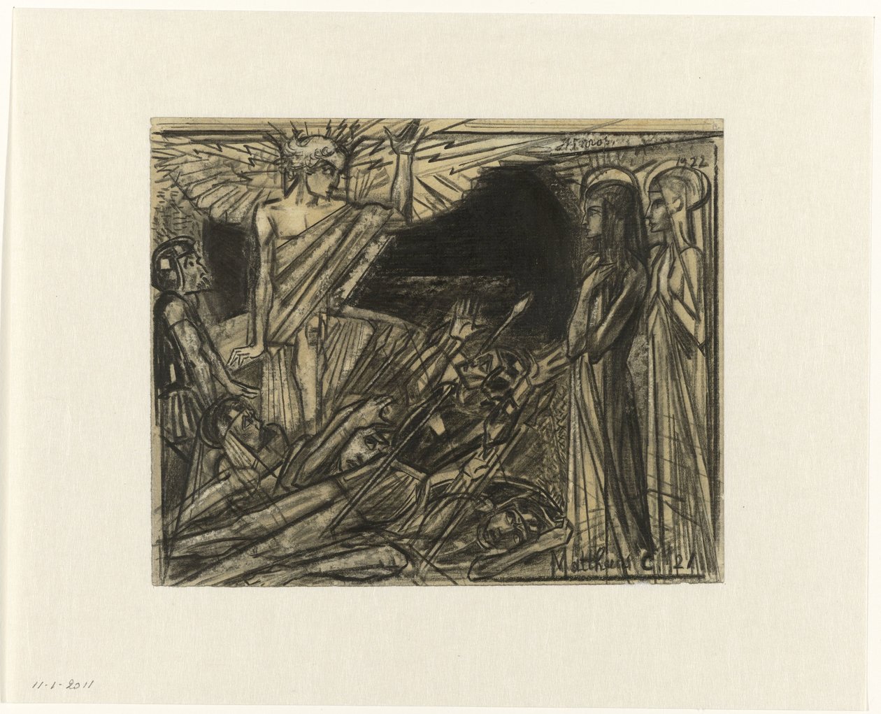 Maria al sepolcro parlata da un angelo da Jan Toorop