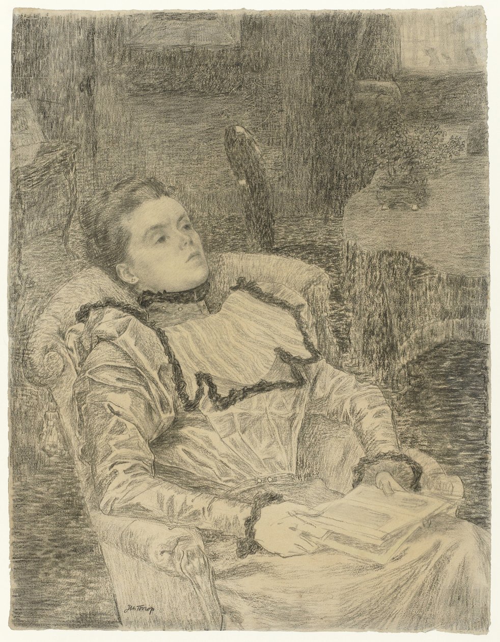 Ritratto di Annie Toorop da Jan Toorop