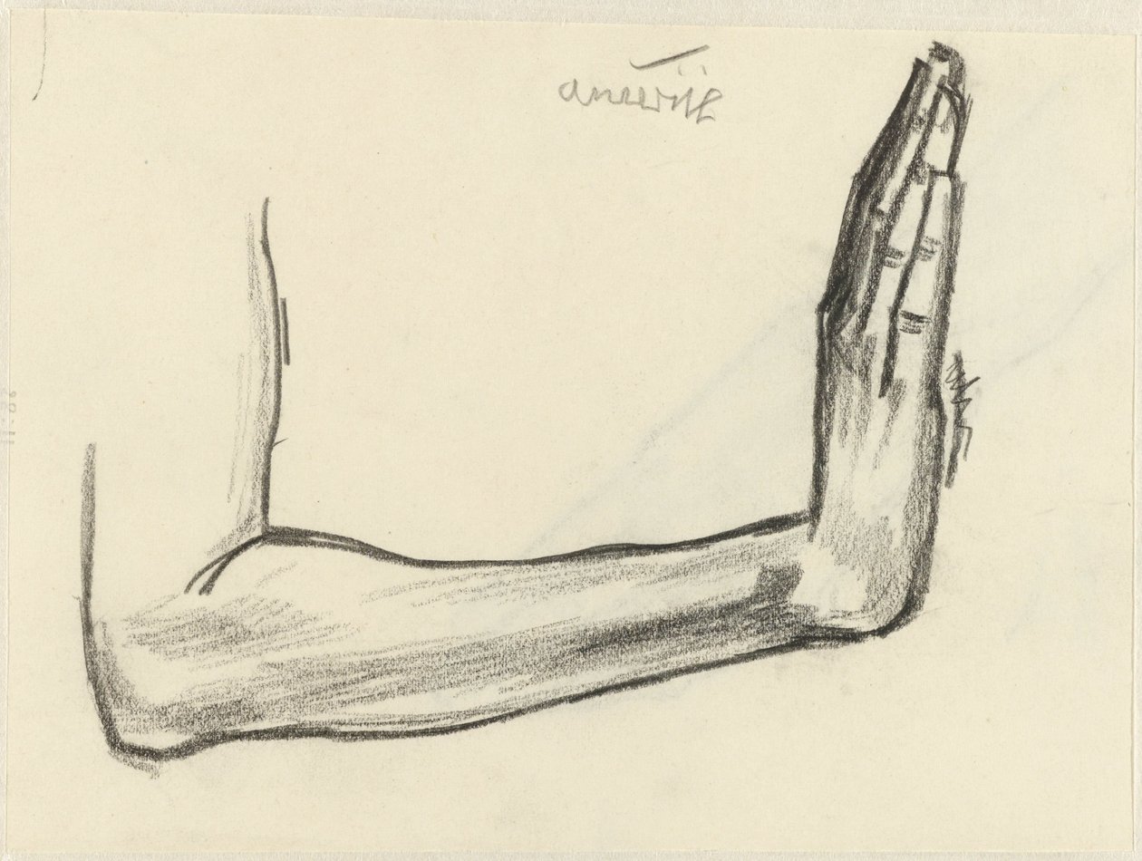 Studio di un avambraccio da Jan Toorop