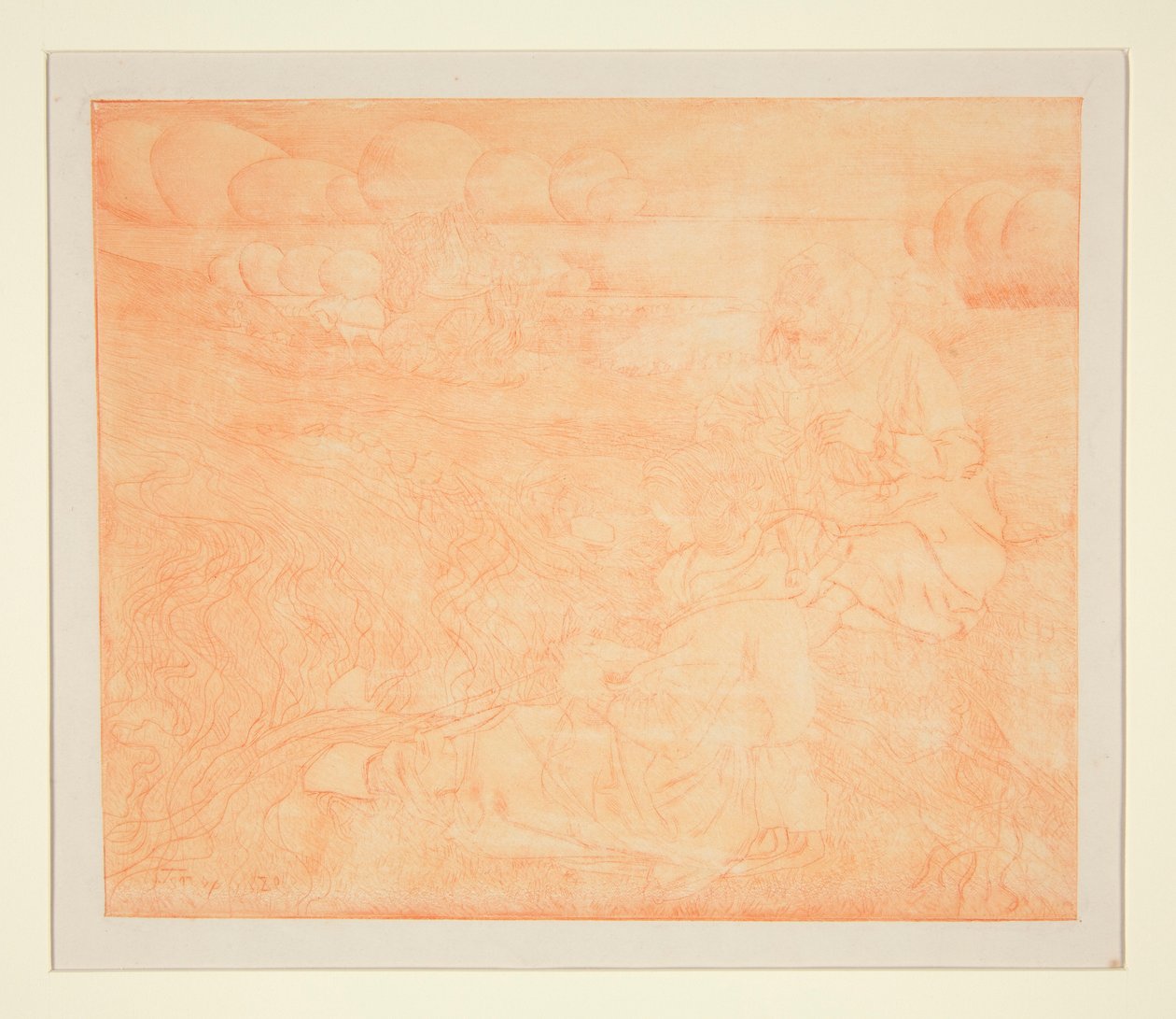 Donne che riparano reti da pesca da Jan Toorop